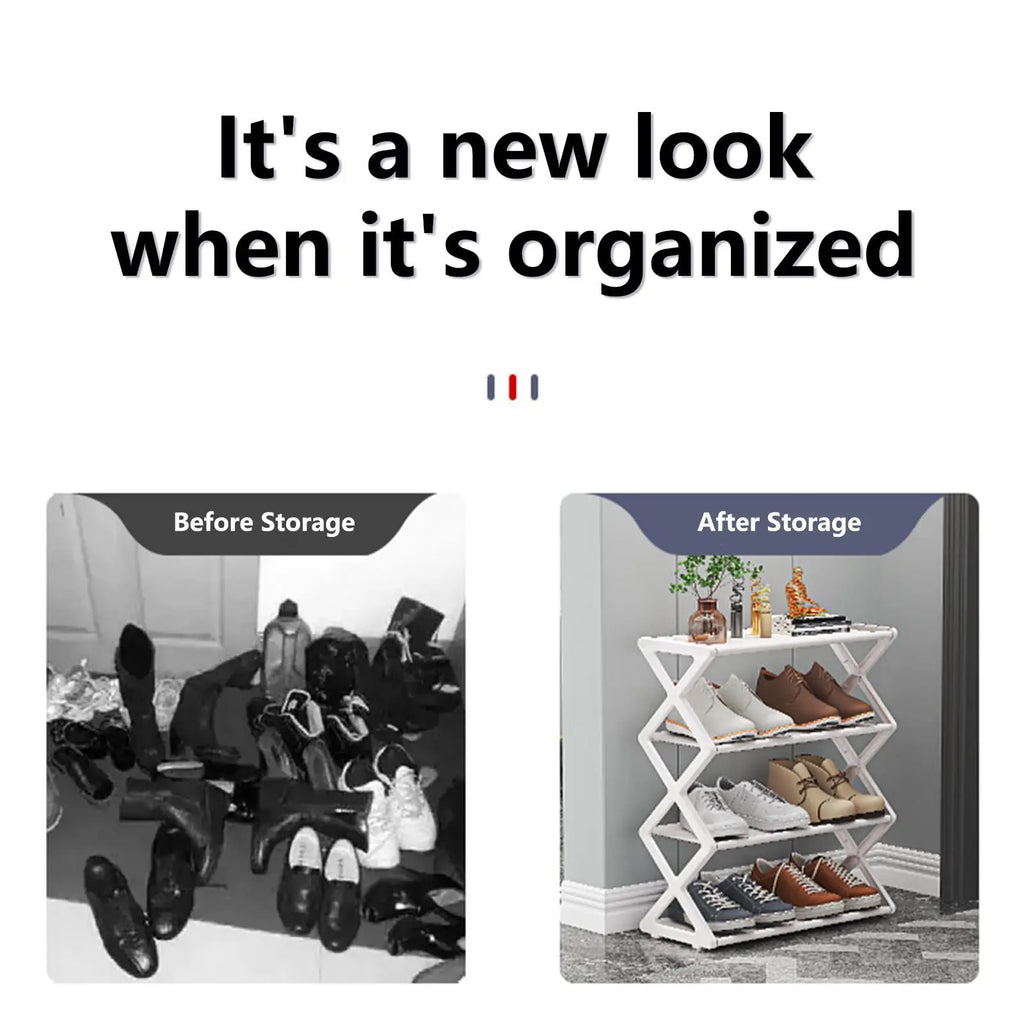 Luminest™️ FoldAway 4-Tier Shoe Rack
