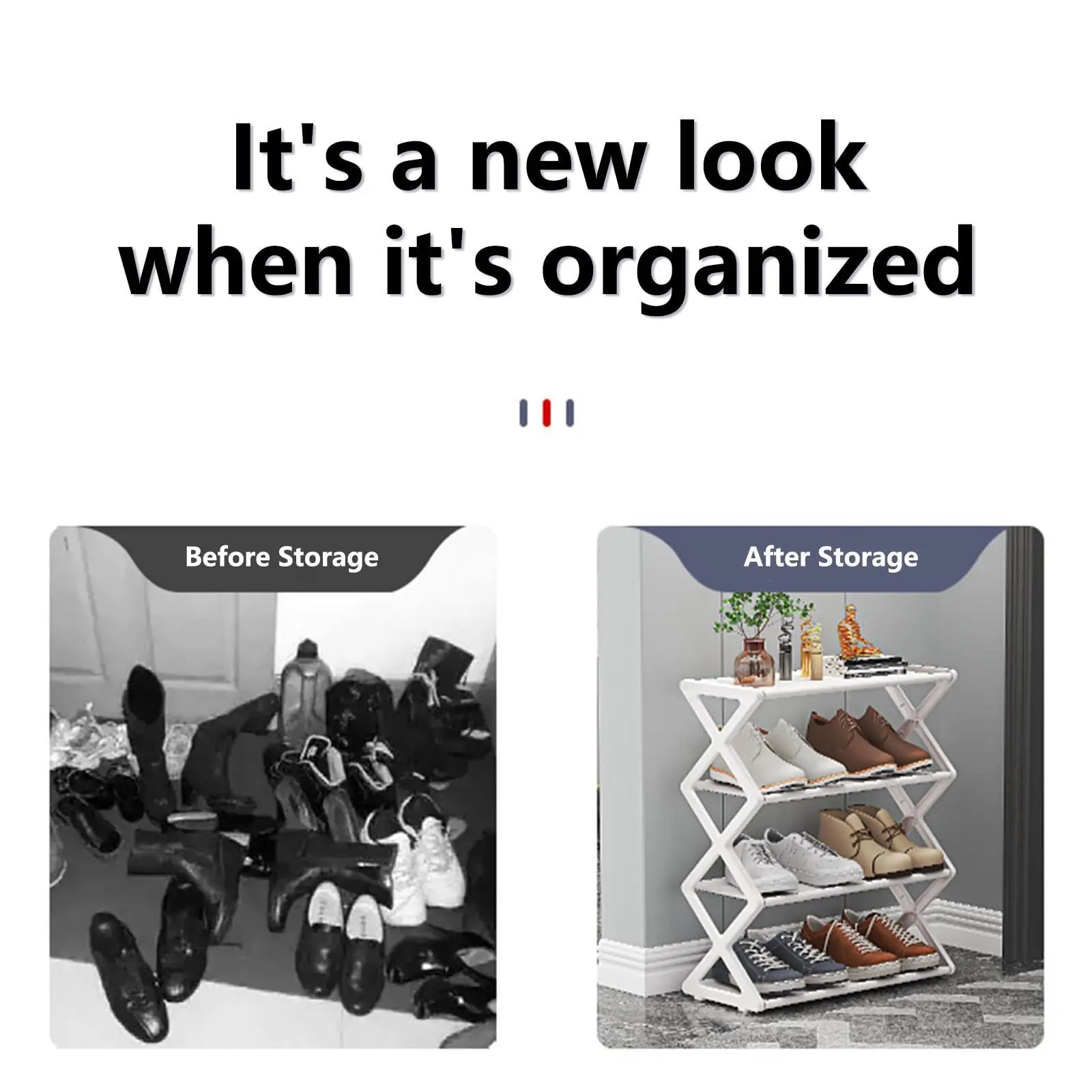 Luminest™️ FoldAway 4-Tier Shoe Rack