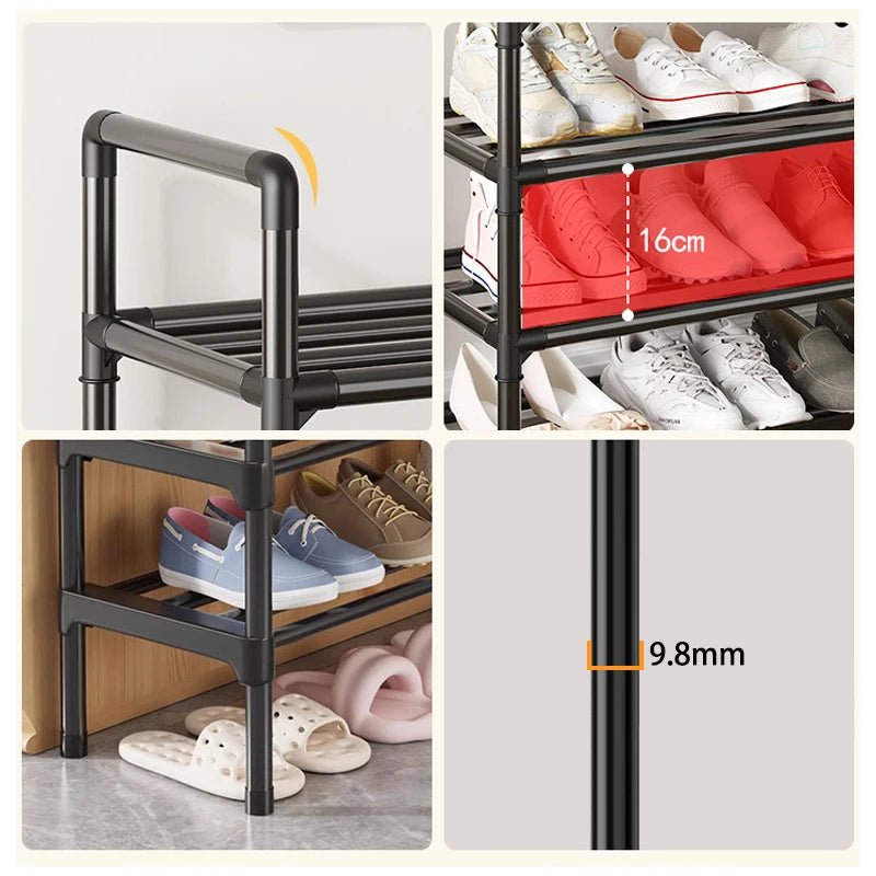 Luminest™️ Multi-Tier Metal Shoe Rack