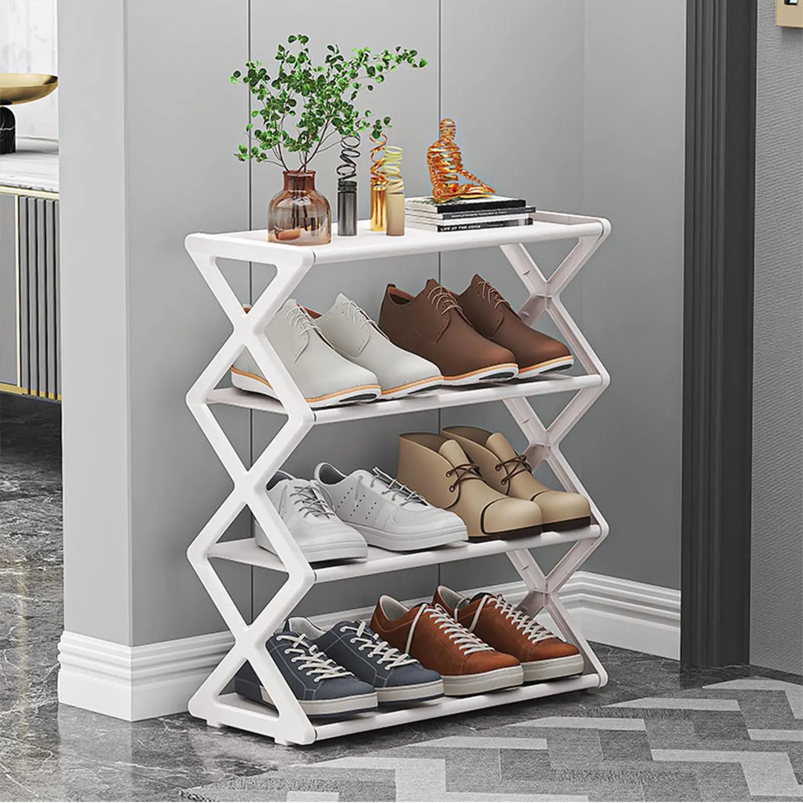 Luminest™️ FoldAway 4-Tier Shoe Rack