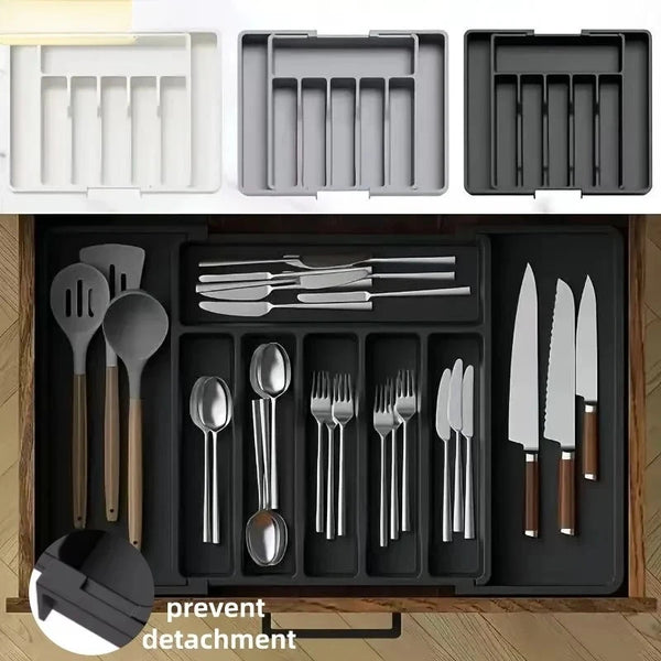 Luminest Adjustable Cutlery Organizer