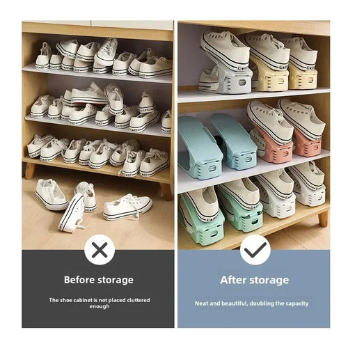 Luminest Adjustable Shoe Slot Organizer (10-Pack)