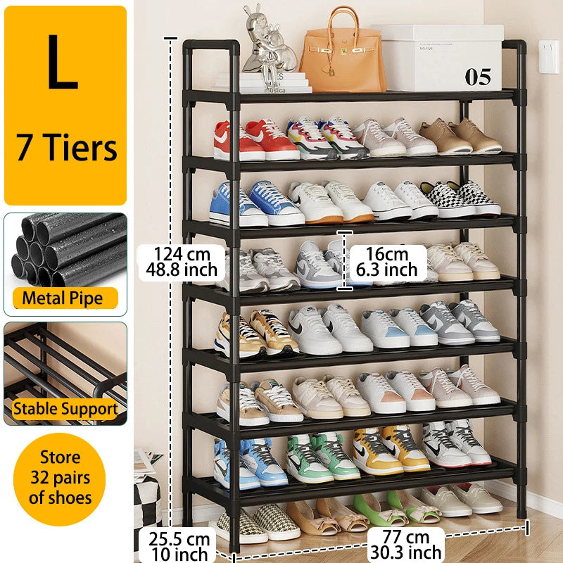 Luminest™️ Multi-Tier Metal Shoe Rack