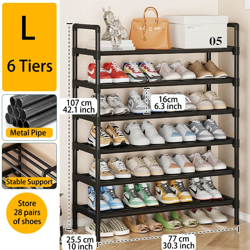 Luminest™️ Multi-Tier Metal Shoe Rack