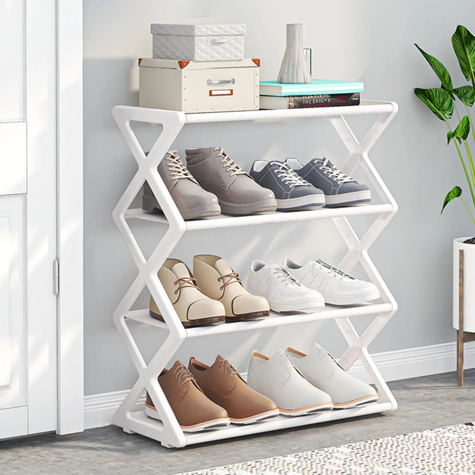 Luminest™️ FoldAway 4-Tier Shoe Rack