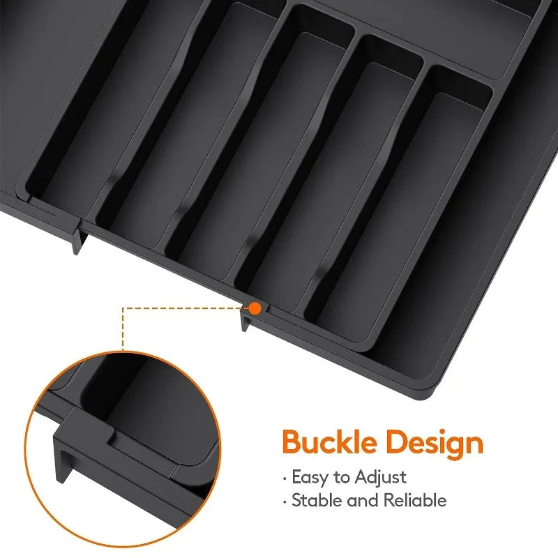 Luminest Adjustable Cutlery Organizer