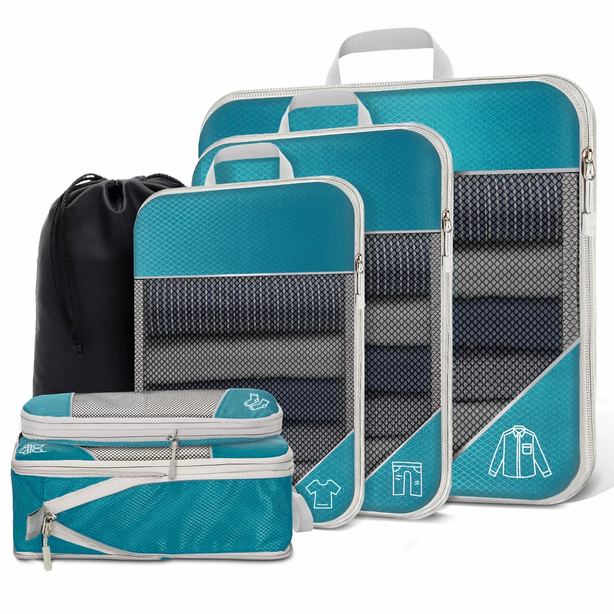 Luminest™️ Travel Compression Packing Cube Set (6-Piece)