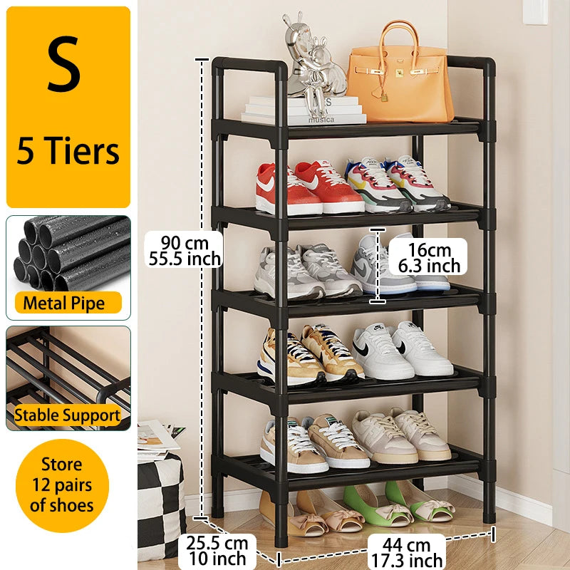 Luminest™️ Multi-Tier Metal Shoe Rack